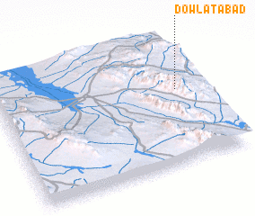 3d view of Dowlatābād