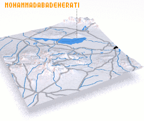 3d view of Moḩammadābād-e Herātī