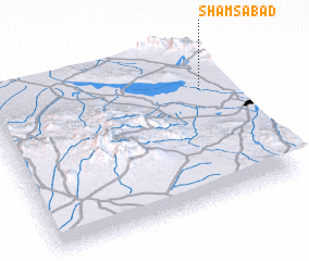 3d view of Shamsābād