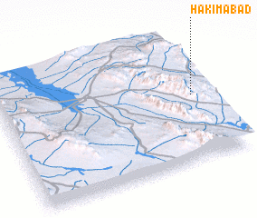 3d view of Ḩakīmābād