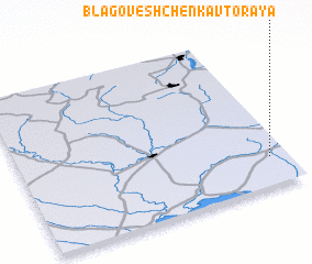 3d view of Blagoveshchenka Vtoraya