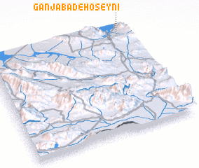 3d view of Ganjābād-e Ḩoseynī