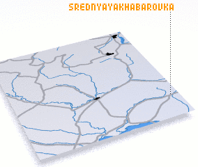 3d view of Srednyaya Khabarovka