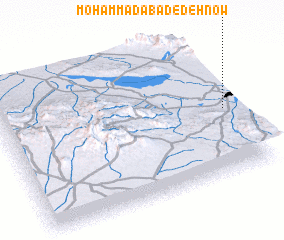 3d view of Moḩammadābād-e Dehnow