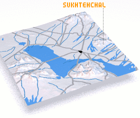 3d view of Sūkhteh Chāl