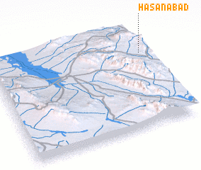 3d view of Ḩasanābād