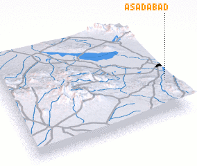 3d view of Asadābād