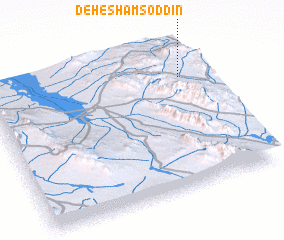 3d view of Deh-e Shams od Dīn