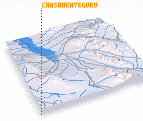 3d view of Chashmeh-ye Gūrū