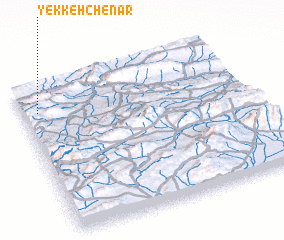 3d view of Yekkeh Chenār