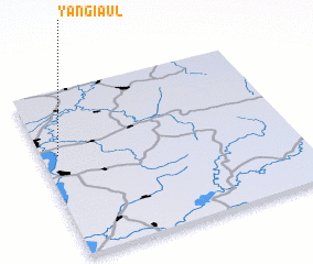 3d view of Yangi-Aul