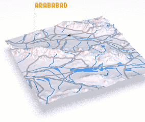 3d view of ‘Arabābād