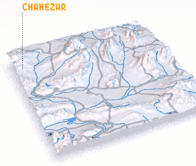 3d view of Chāh-e Zār