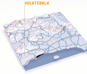 3d view of Kalāt-e Bālā