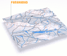 3d view of Faraḩābād