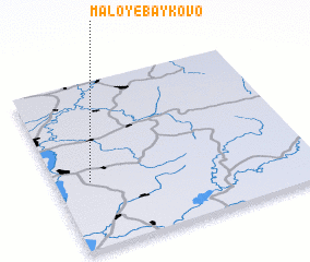 3d view of Maloye Baykovo
