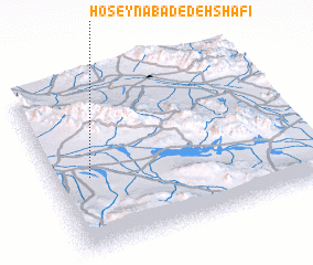 3d view of Ḩoseynābād-e Deh Shafī‘