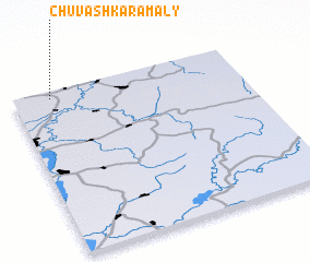 3d view of Chuvash-Karamaly