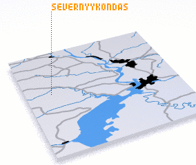 3d view of Severnyy Kondas