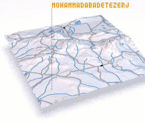 3d view of Moḩammadābād-e Tezerj