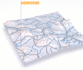 3d view of Deh Konār
