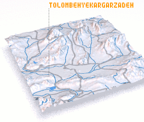 3d view of Tolombeh-ye Kārgarzādeh