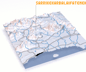 3d view of Sarrīk-e Karbalā\