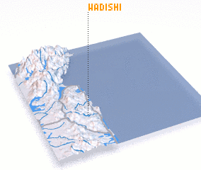 3d view of Wādī Shī