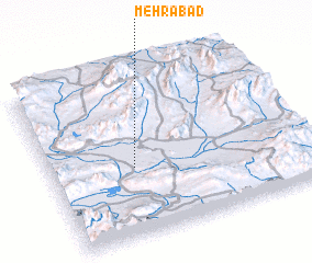 3d view of Mehrābād