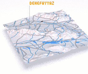 3d view of Deh-e Fayyāẕ