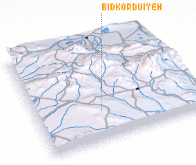 3d view of Bīd Kordū\