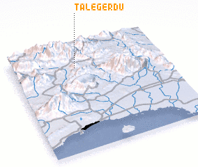 3d view of Tal-e Gerdū