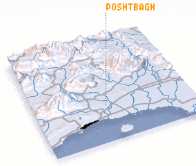 3d view of Posht Bāgh