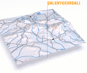 3d view of Qal‘eh-ye Kord ‘Alī