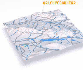 3d view of Qal‘eh-ye Dokhtar