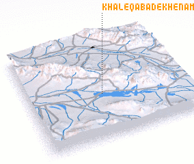 3d view of Khaleqābād-e Khenāmān