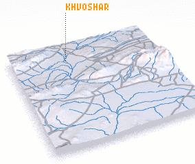3d view of Khvoshār