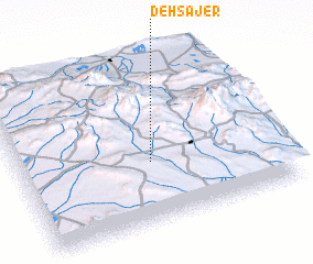 3d view of Deh Sājer