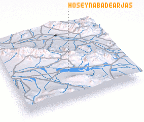 3d view of Ḩoseynābād-e Arjās