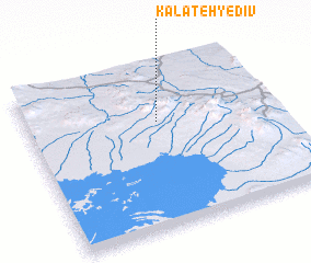 3d view of Kalāteh-ye Dīv