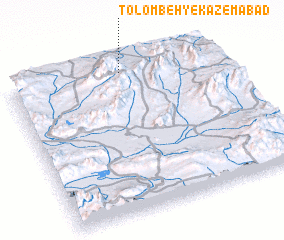 3d view of Tolombeh-ye Kāz̧emābād