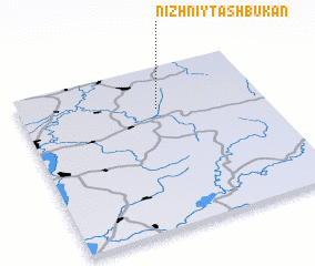 3d view of Nizhniy Tashbukan