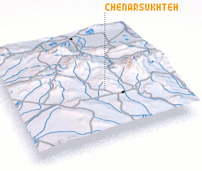 3d view of Chenār Sūkhteh