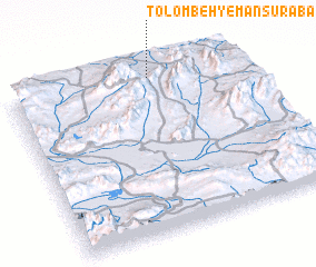 3d view of Tolombeh-ye Manşūrābād