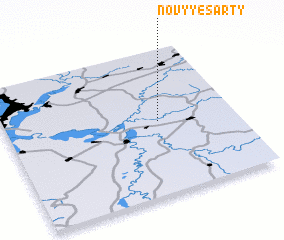 3d view of Novyye Sarty