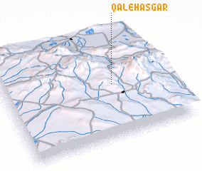 3d view of Qal‘eh ‘Asgar