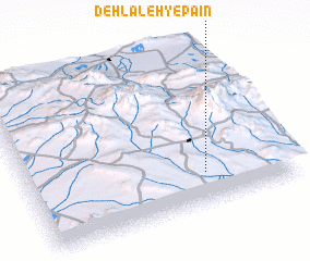 3d view of Deh Lāleh-ye Pā\