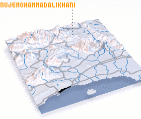 3d view of Kahnūj-e Moḩammad ‘Alīkhānī