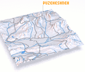 3d view of Pūzeh Eshneh