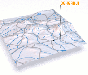 3d view of Deh Ganjī